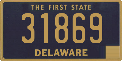 DE license plate 31869