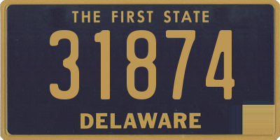 DE license plate 31874