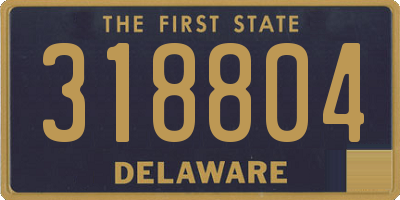 DE license plate 318804