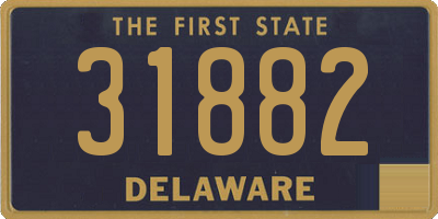 DE license plate 31882