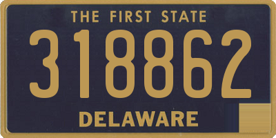 DE license plate 318862