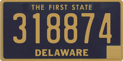 DE license plate 318874