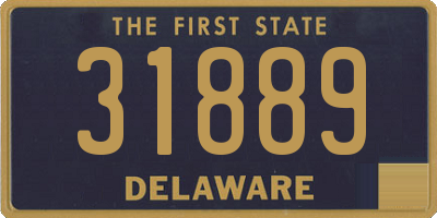 DE license plate 31889