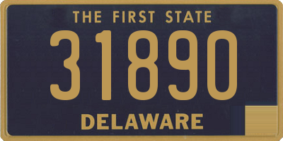 DE license plate 31890