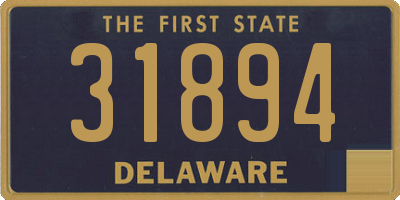 DE license plate 31894