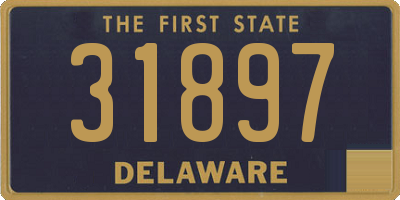 DE license plate 31897