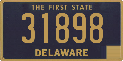 DE license plate 31898