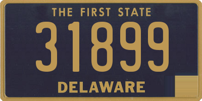 DE license plate 31899