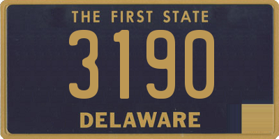 DE license plate 3190