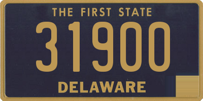 DE license plate 31900