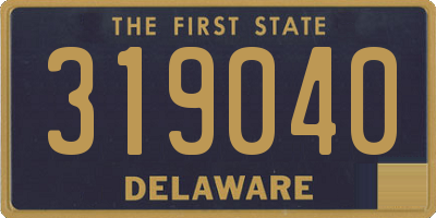 DE license plate 319040