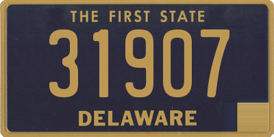 DE license plate 31907