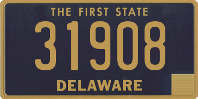 DE license plate 31908