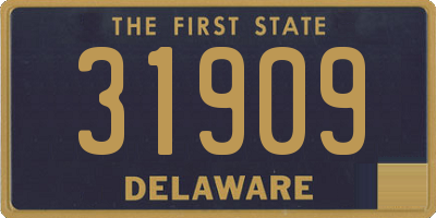 DE license plate 31909