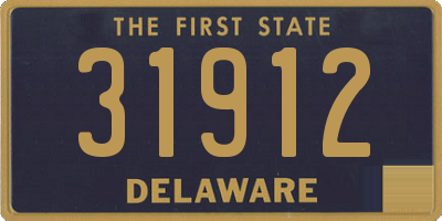 DE license plate 31912