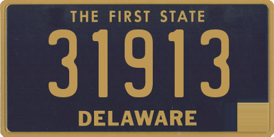 DE license plate 31913