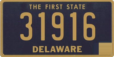 DE license plate 31916