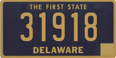 DE license plate 31918