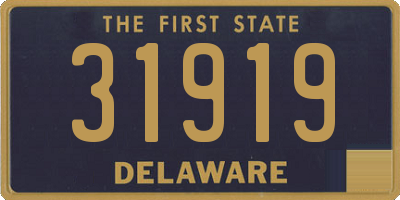 DE license plate 31919