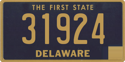 DE license plate 31924