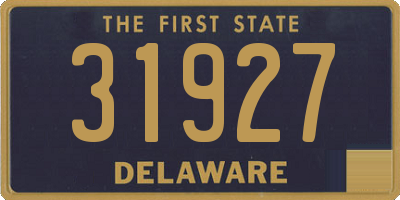 DE license plate 31927