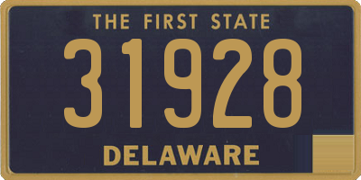 DE license plate 31928