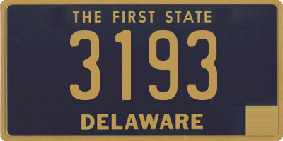 DE license plate 3193