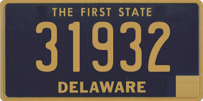 DE license plate 31932