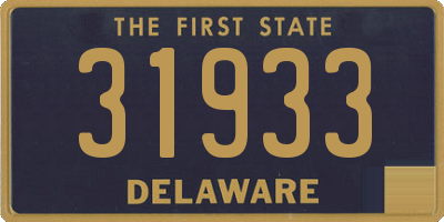 DE license plate 31933