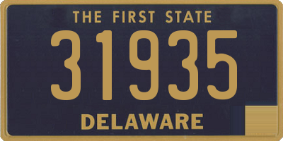 DE license plate 31935