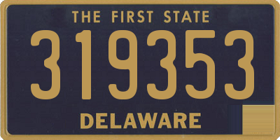 DE license plate 319353