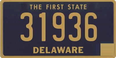 DE license plate 31936