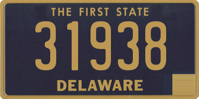 DE license plate 31938