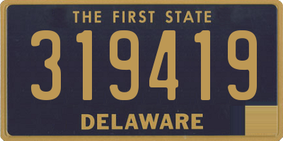 DE license plate 319419