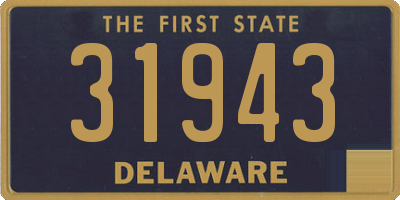 DE license plate 31943