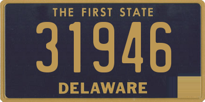 DE license plate 31946