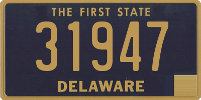 DE license plate 31947