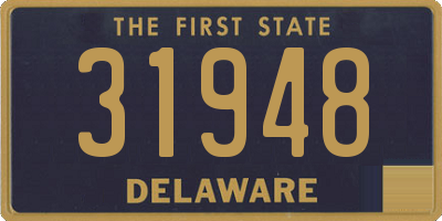 DE license plate 31948