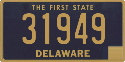 DE license plate 31949