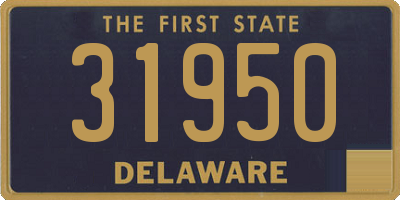 DE license plate 31950