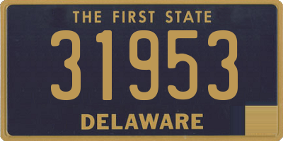 DE license plate 31953