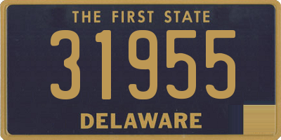 DE license plate 31955