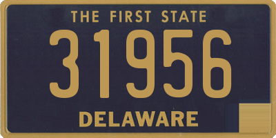 DE license plate 31956