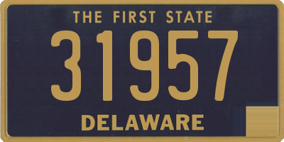 DE license plate 31957