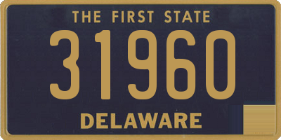 DE license plate 31960