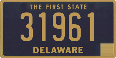 DE license plate 31961