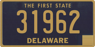 DE license plate 31962