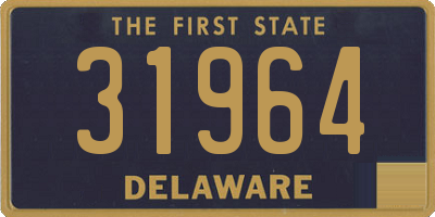 DE license plate 31964