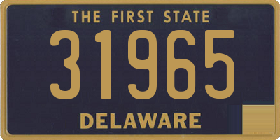 DE license plate 31965