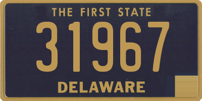 DE license plate 31967